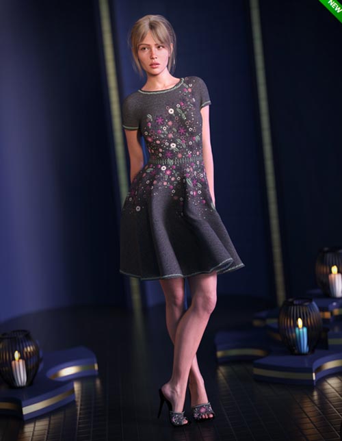 dForce Marceline Dress for Genesis 9