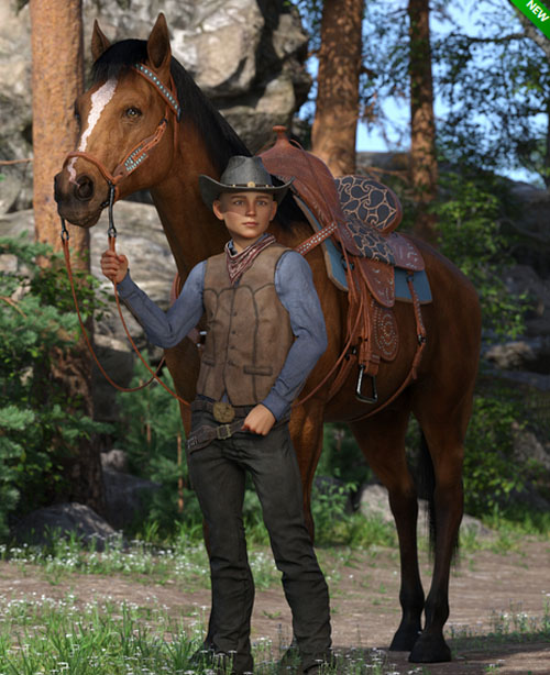 Western Horse Tack for Daz Horse 3