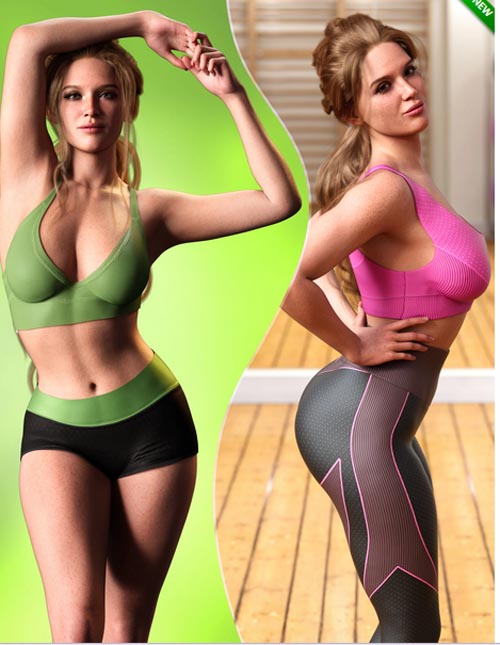  Z Fitness Goddess Shape and Pose Mega Set for Genesis 9 