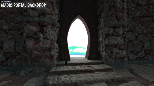 3D Scenery: Magic Portal Backdrop