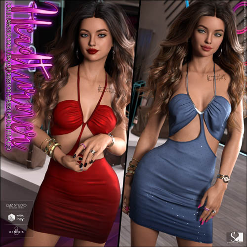 Headturner for dForce Ultra Cut Dress for Genesis 8 and 8.1 Female(s)