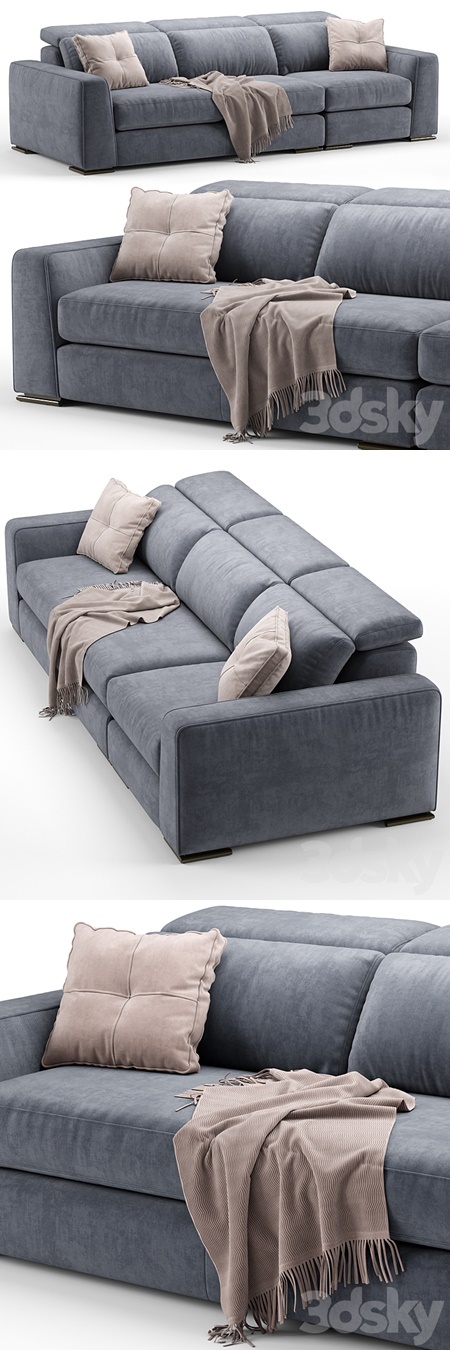 Cast contemporary modular sofa - Calligaris