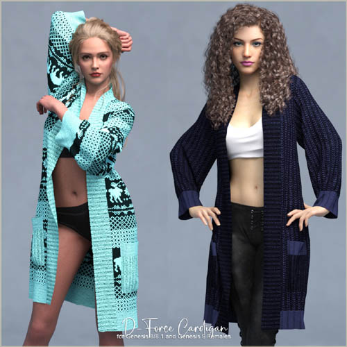 D-Force Cardigan for Genesis 8/8.1/9/V9