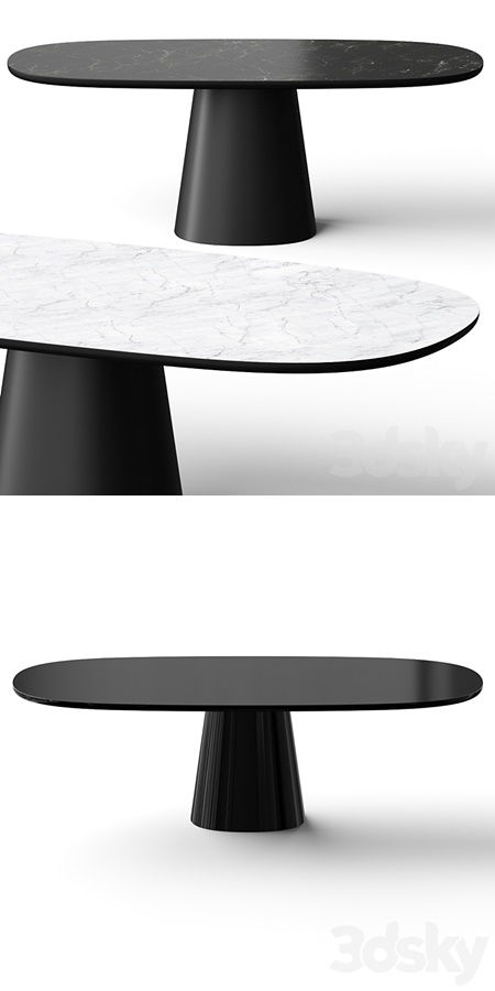 B&B Italia Allure O Dining Table