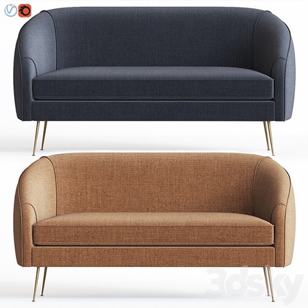 Stella Mid-Century Loveseat Westelm