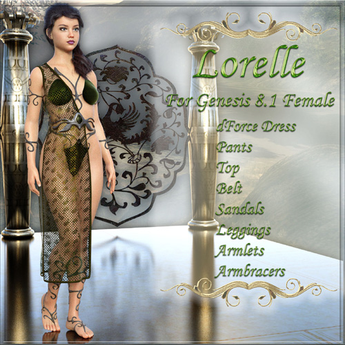 dForce Lorelle for Genesis 8.1 Female