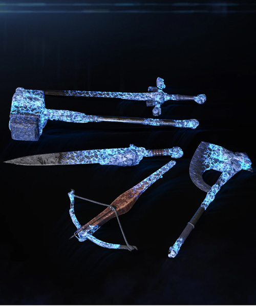 BW Frozen Ice Weapons Set for Genesis 8 and 8.1