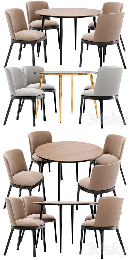 Selection dining chair and Luxore table