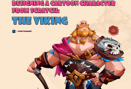 Wingfox - Designing a Cartoon Character from Scratch - The Viking with Lock Teng