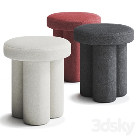 BIG FOOT Fabric stool by 101 Copenhagen