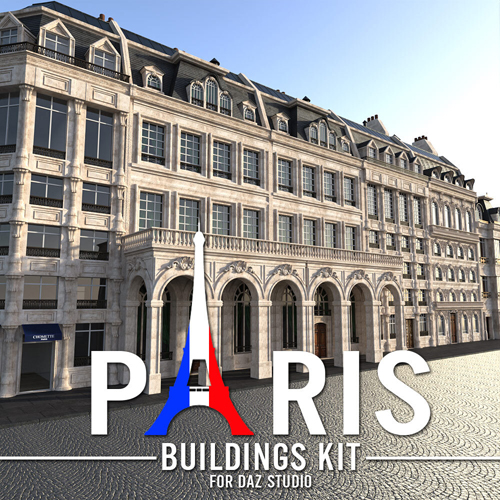 PARIS - Buildings Kit for DS Iray