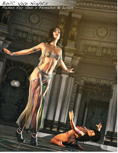 BWC 1001 Nights - Poses for Genesis 2 Female(s) and Lilith 6