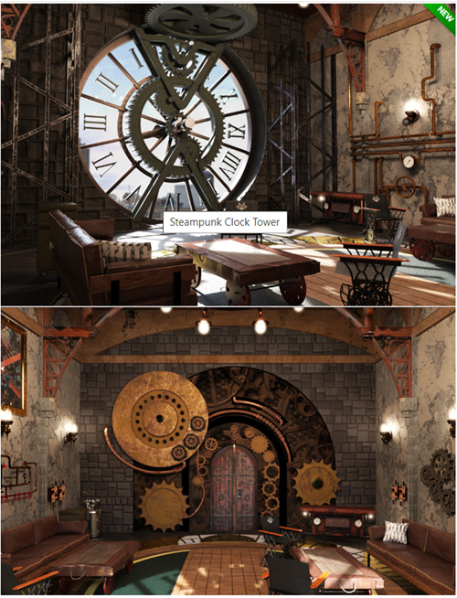 Steampunk Clock Tower