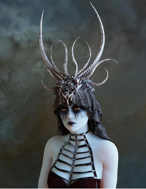 dForce Umbra Headdress for Genesis 8 Female