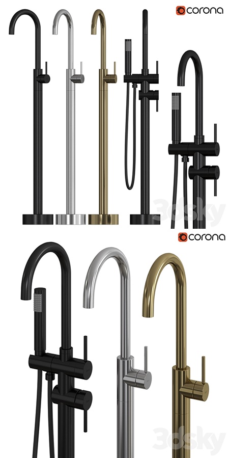 REA ORTIS | Floor-standing washbasin faucet