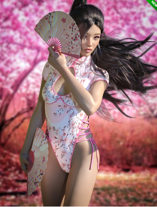 dForce Meiying Chinese Outfit Texture Add-On