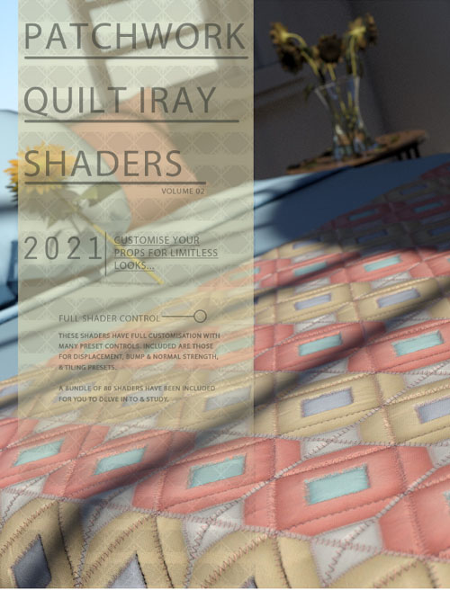Patchwork Quilt Iray Shaders Vol 2