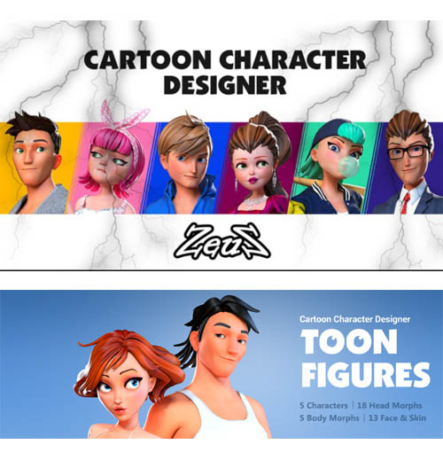 CC3 COMBO Cartoon Character Designer
