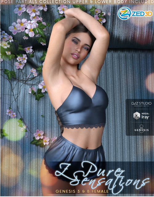 Z Pure Sensations - Poses and Partials for Genesis 3 and 8 Female
