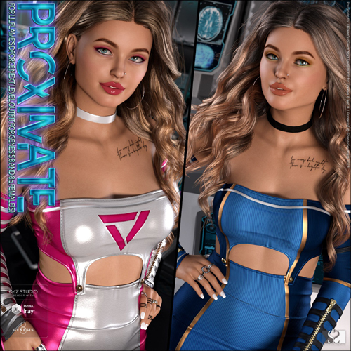 Proximate for dForce Next Level Outfit for Genesis 8 and 8.1 Female(s)