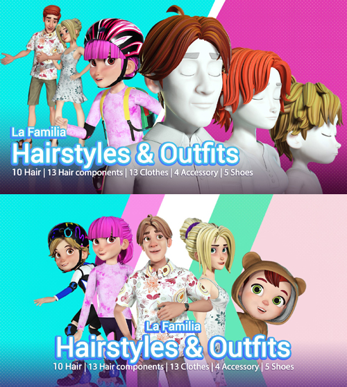 La Familia - Hairstyles and Outfits - Now Available