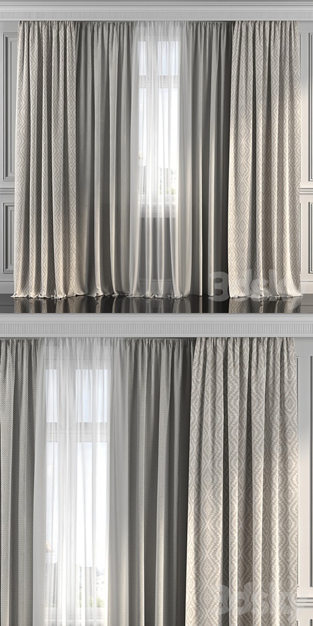 Curtains with window 190