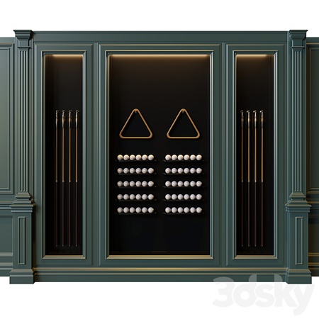 American style billiard cabinet