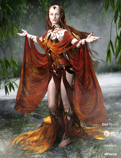 dForce Lady of Mists Outfit for Genesis 8 Female