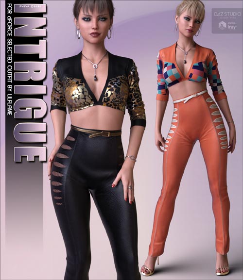 Intrigue for dForce Selected Outfit G8F