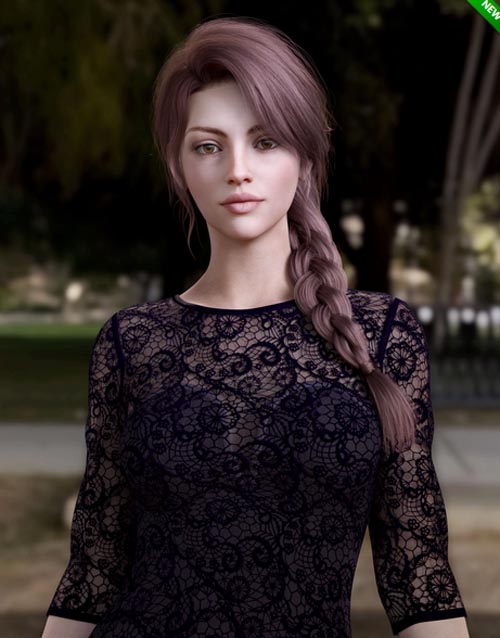 BS French Braid Hair for Genesis 8, 8.1, and 9