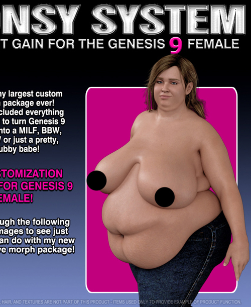 Sonsy Weight Gain System for Genesis 9 Female