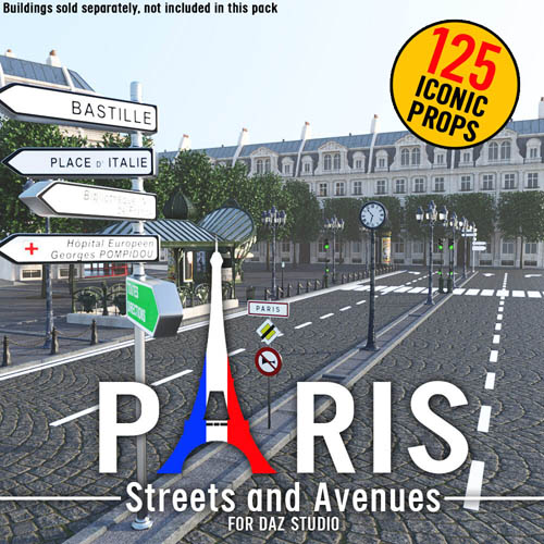 PARIS - Streets & Avenues for DS Iray
