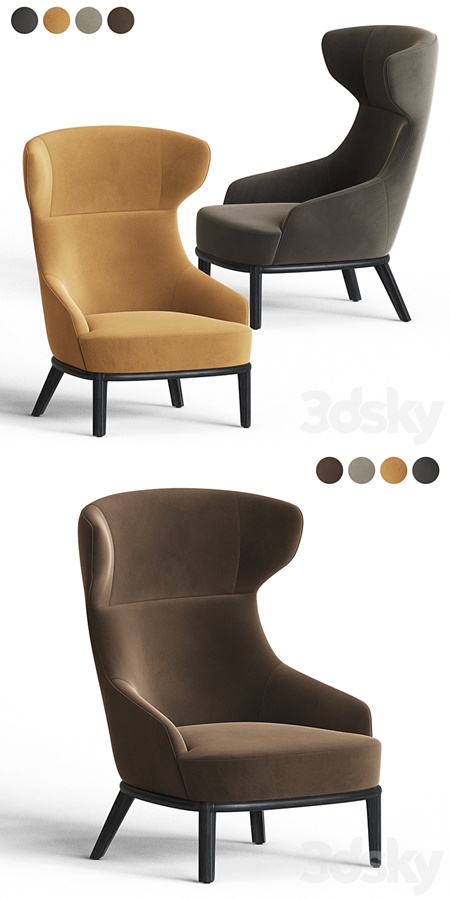 Eve Wing Back Armchair Parla Design