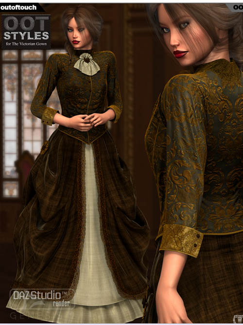 OOT Styles for The Victorian Gown for Genesis 2 Female(s)