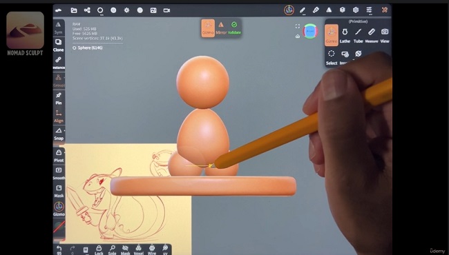 Udemy - 3D Character Modeling Tutorial in Nomad Sculpt