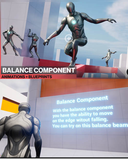 Balance Component : 53 Animations + Blueprints