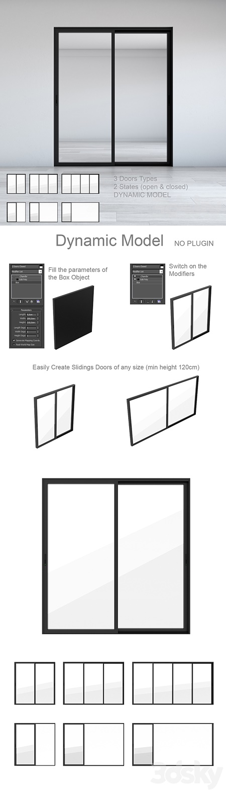 Dynamic Sliding Doors Set 01