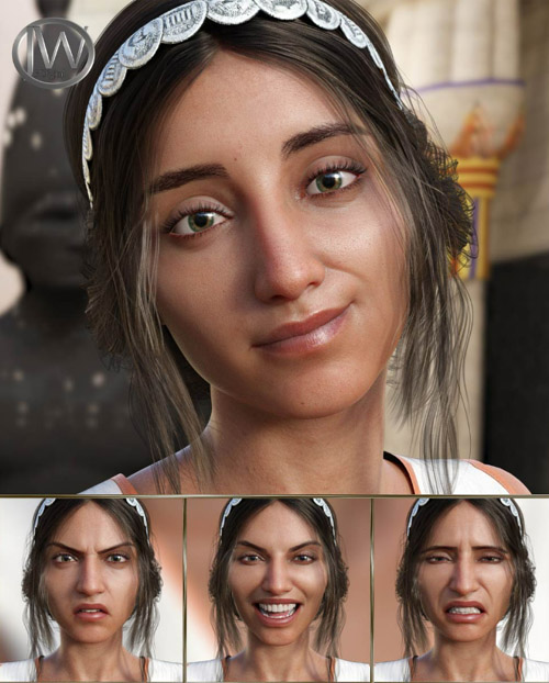 Fortunate - Expressions for Genesis 8 Female and Khemsit 8