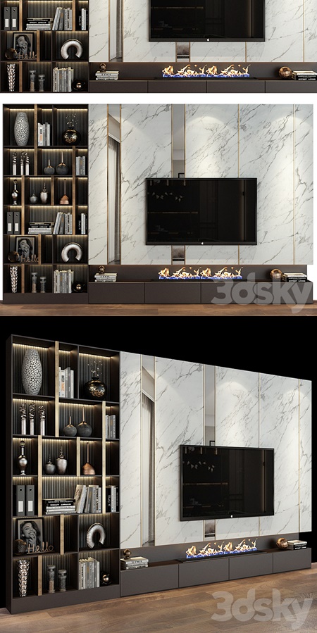 TV shelf 0474