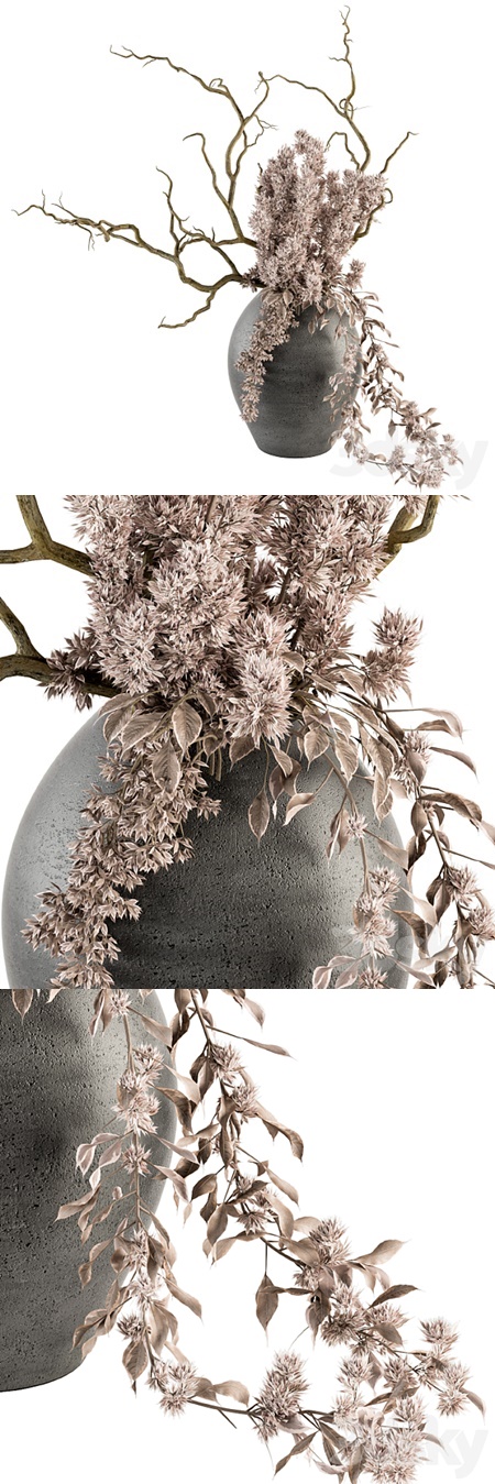 Bouquet - Dried Branch in Concrete vase 71
