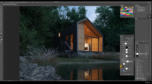 Udemy - Forest cabin Workshop | 3ds max + Corona render