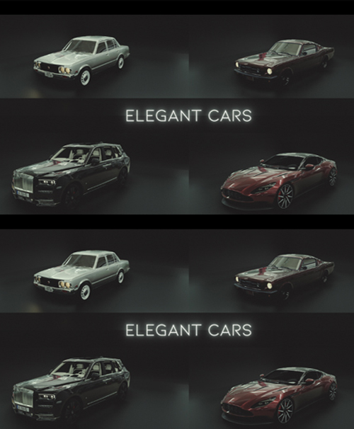 Elegant Rigged Cars