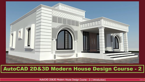 Udemy - AutoCAD 2D & 3D Modern House Design Course - 2
