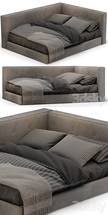 POTTERY BARN Cushy Lounge Platform Corner Bed
