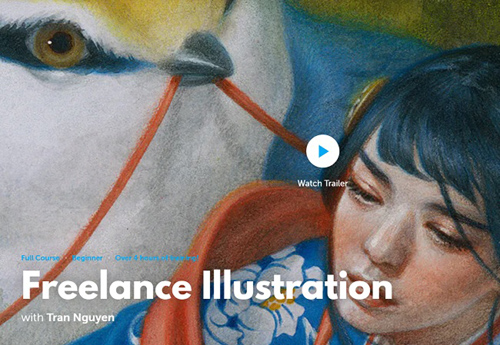 Learn Squared - Freelance Illustration by Tran Nguyen