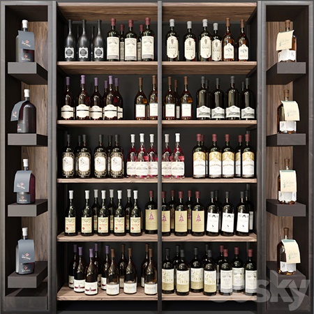 Wine cabinet with collection wine 9. Wine, restaurant