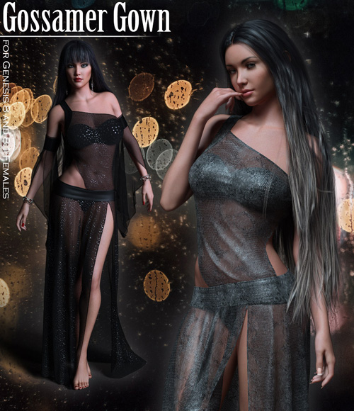 Gossamer Gown for Genesis Females 8.0 and 8.1