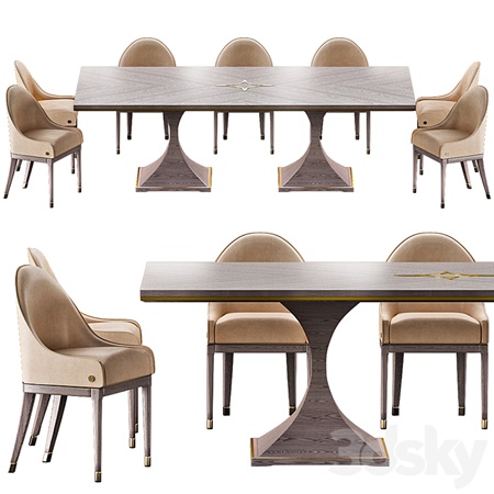 CANNES Montenapoleone Chairs and ROYAL Montenapoleone Tables