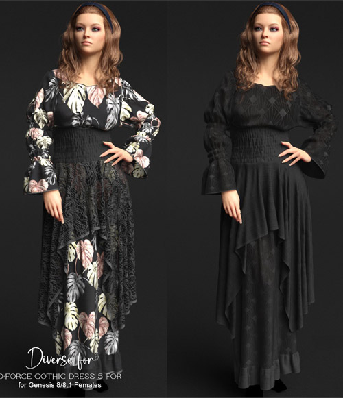 Diverse for D-Force Gothic Dress 5