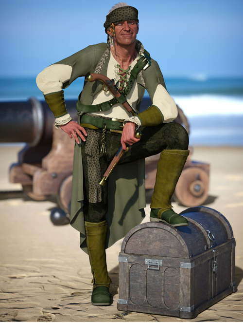 dForce High Tides Outfit for Genesis 8.1 Males